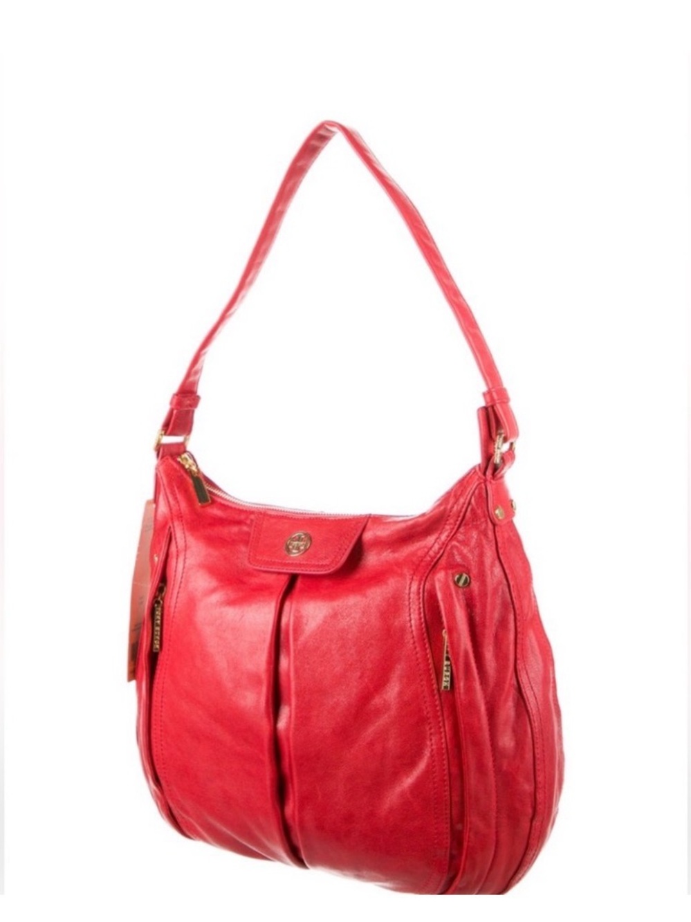 Tory Burch Red Leather Shoulder Bag - Stylish Everyday Tote